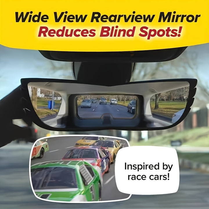 1pc wideangle panoramic car rearview mirror wideangle antiglare rearview mirror car interior accessories enhanced blind spot visibility  large field of view durable ABS material