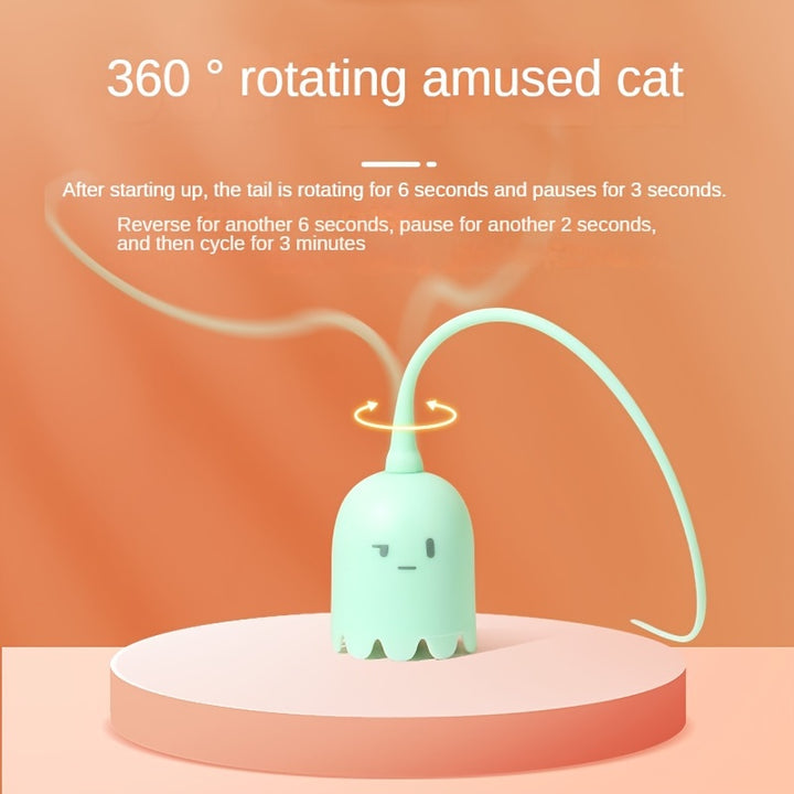 1pc Electric Cat Teaser With Lifelike Mouse Tail Simulation Tailored For Endless Feline Fun Long Tail For Playful Bliss