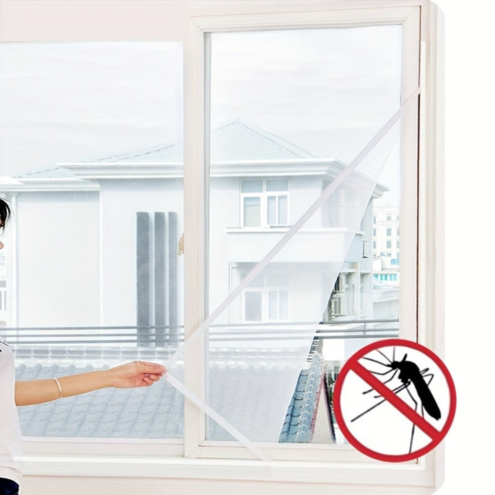2Pack SelfAdhesive Mosquito Net for Windows  Contemporary Style Easy DIY Installation Insect Screen with Hook  Loop Tape Plain Weave Nylon Mesh  Uncorded Clear Opacity for Bedroom