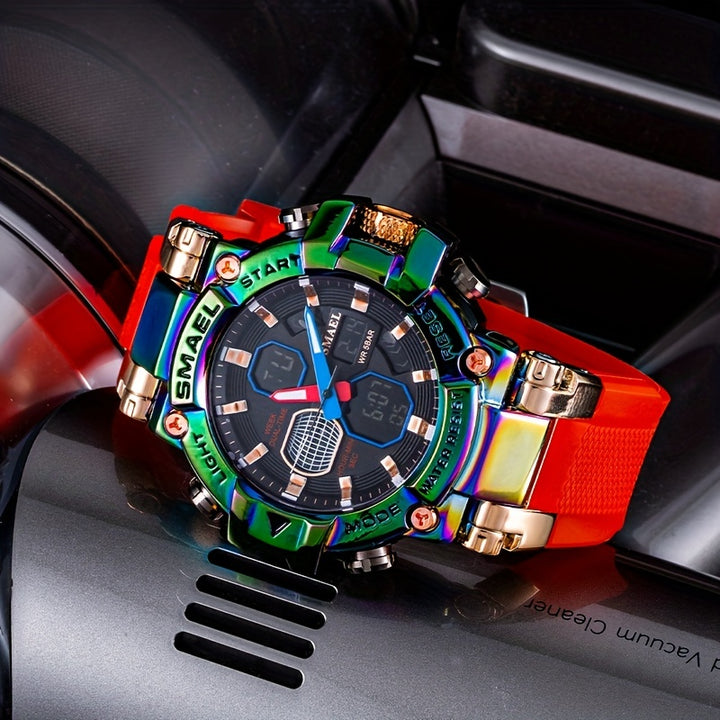 Mens Colorful Quartz Sports Watch  LGD9
