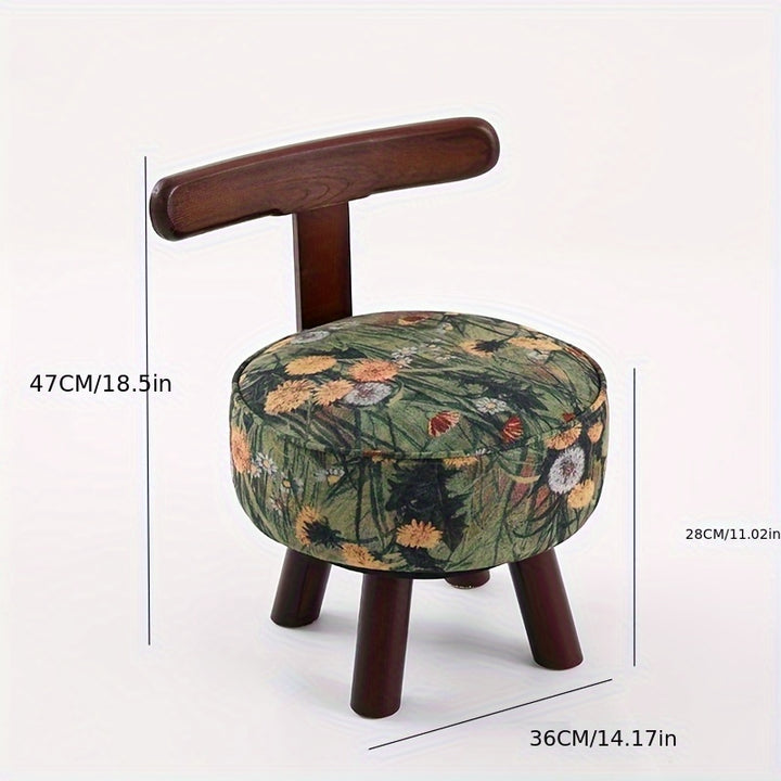 Vintage Cushioned Stool  SA39