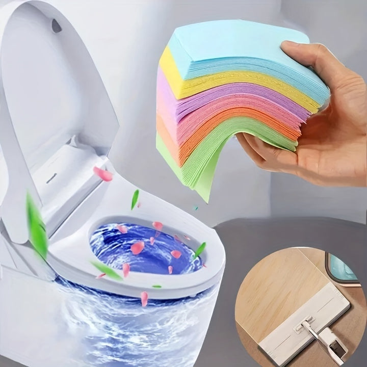 30 Pcs Toilet Cleaning Papers Efficiently Remove Stains and Odors for a Fresh Bathroom
