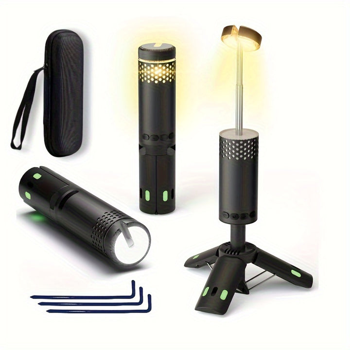 Camping Lantern 10000mAh Rechargeable Retractable Camping Light Portable LED Work Light With Magnet Outdoor Camping Light For Camping Hiking Night Fishing Adventure Hurricane Emergency