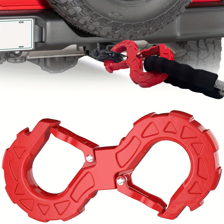 HeavyDuty G80 Alloy Steel SShaped Tow Hook  3300 g Capacity Quick Release for Trucks Trailers SUVs  Red Waterproof  Corrosion Resistant