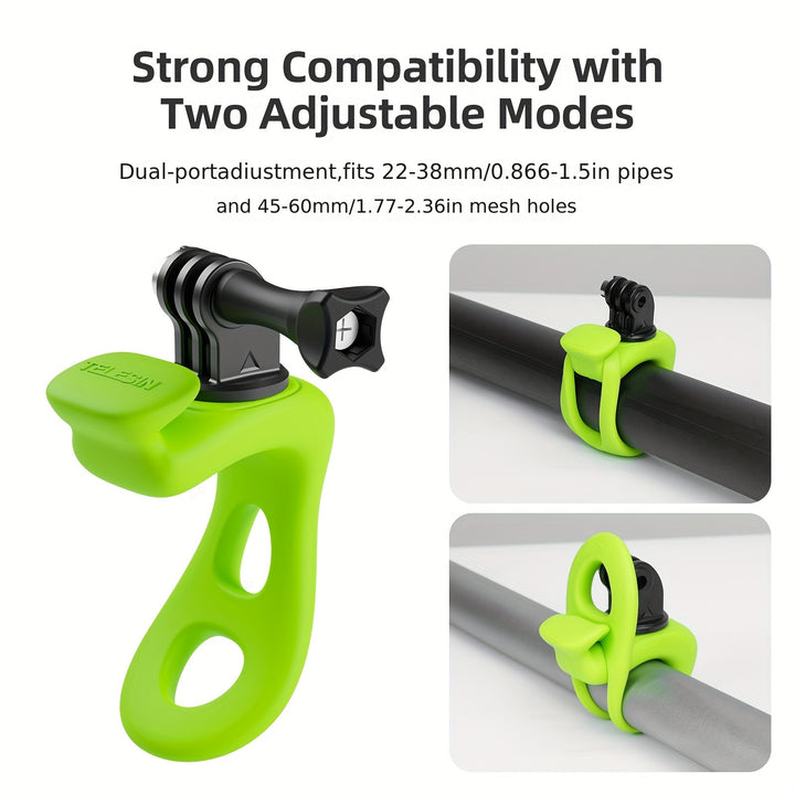TELESIN Adapted Flexible Bracket Insta360 ace Shadow Stone Sports Camera GO3X3socket 3 Elastic Fixed Bracket Self Shooting Rod Action43 Fishing Photography Bracket Turning Elastic Small Q Shooting Bracket