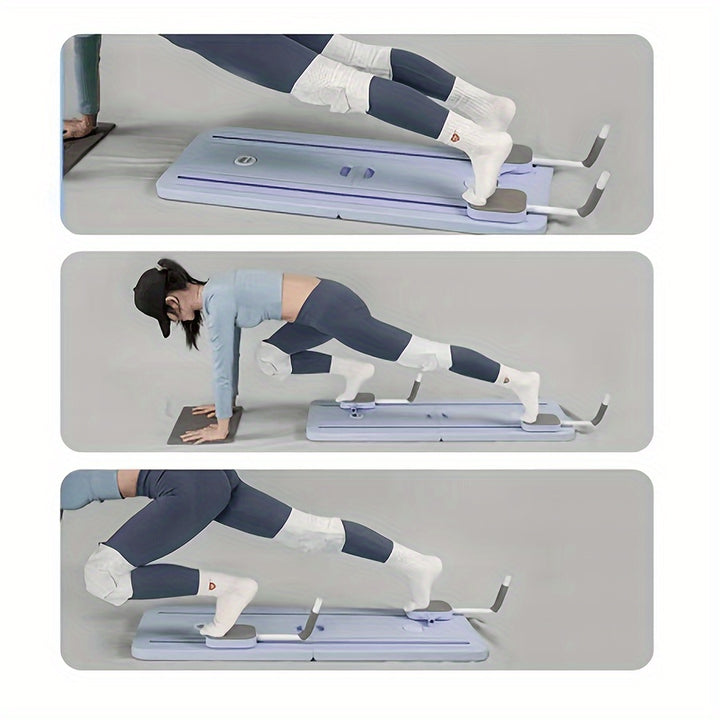 MultiFunctional Core Training Fitness Slider PP Material Automatic Rebound Abdominal Muscle Trainer Home Workout Equipment with Support for Diverse Exercises  Uncharged