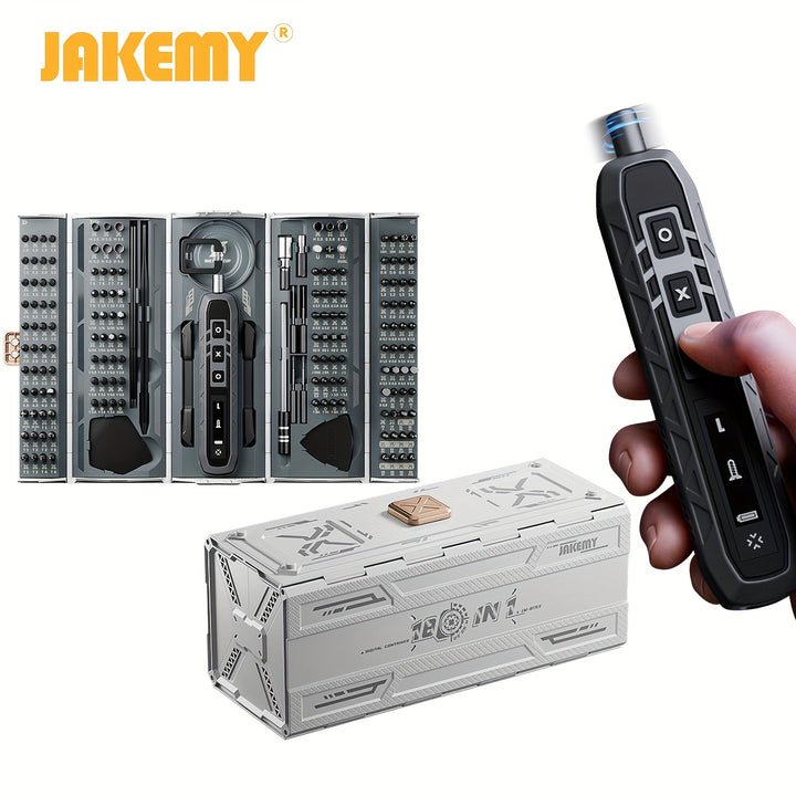 JAKEMY 180in1 Electric Mini Screwdriver Kit An Ultimate Toolbox For Versatile DIY And Professional Repairs