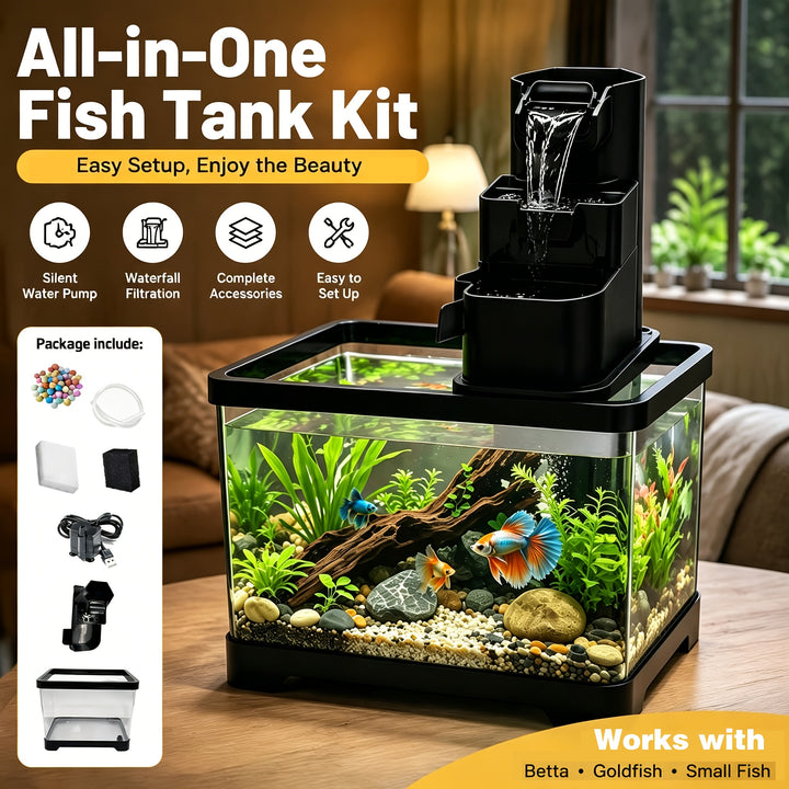 Desktop Turtle  Fish Aquarium Kit