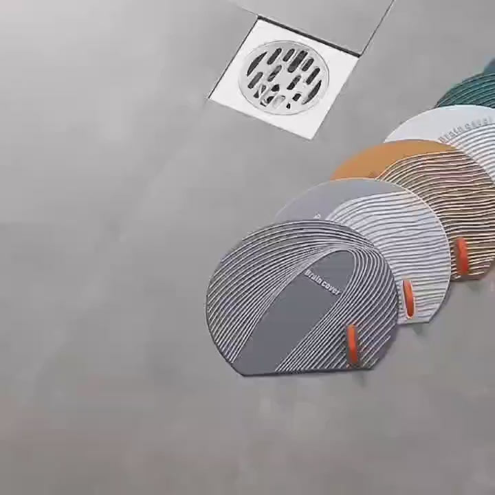 Soft Rubber Floor Drain Deodorizer Mat Neoprene Material Odorless and OilFree Kitchen and Bathroom Use