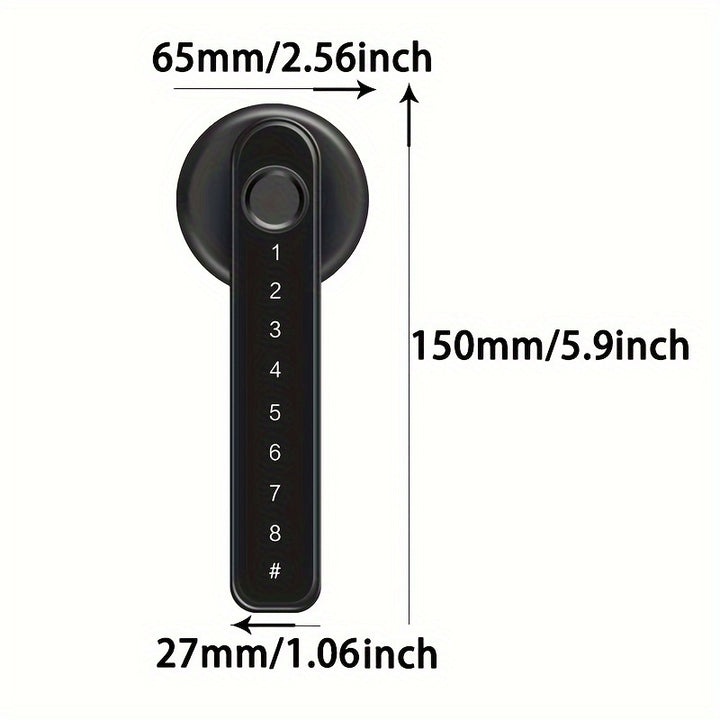 Digital Fingerprint  Password Door Lock  BatteryPowered Keyless Entry For Home SecurityKEM3