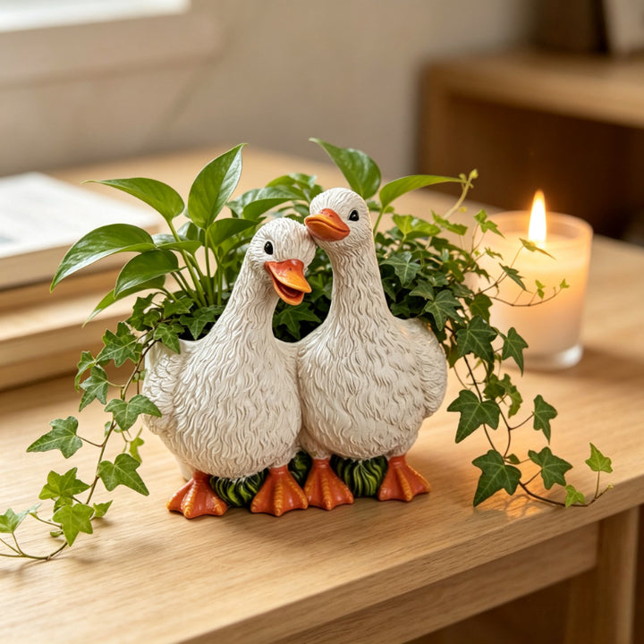 Loving Couple Duck PlanterAML TTT23