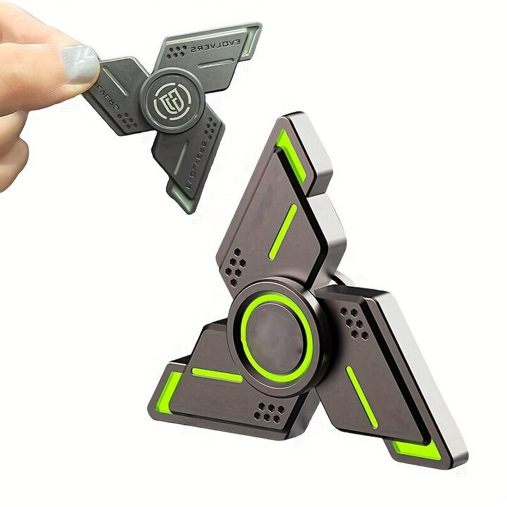 LightUp Metal Fidget Spinner  Relax Toy for Kids Long Spin Time Portable  Durable