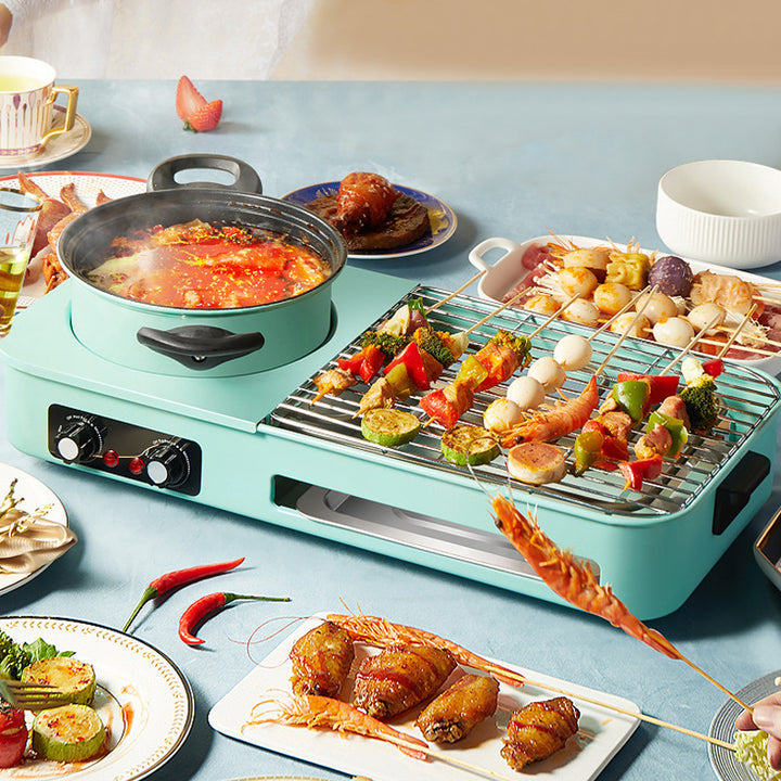 BALASHOV Electric Grill  Hot Pot ComboY9IA