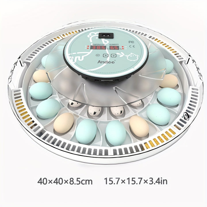 1pc Incubators For Hatching Eggs Automatic 30 Eggs Incubator With Automatic Turner And Humidity Control Can Hatch Duck Eggs Pigeon Eggs Bird Eggs Quail Eggs And 15 Goose EggsWVAF