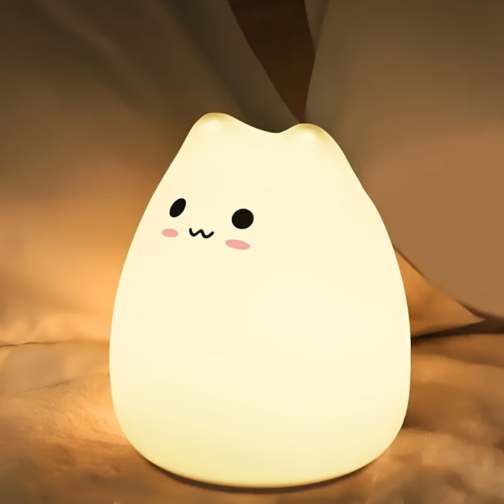 Cute LED Cat Night Light 7 Colors  2INF