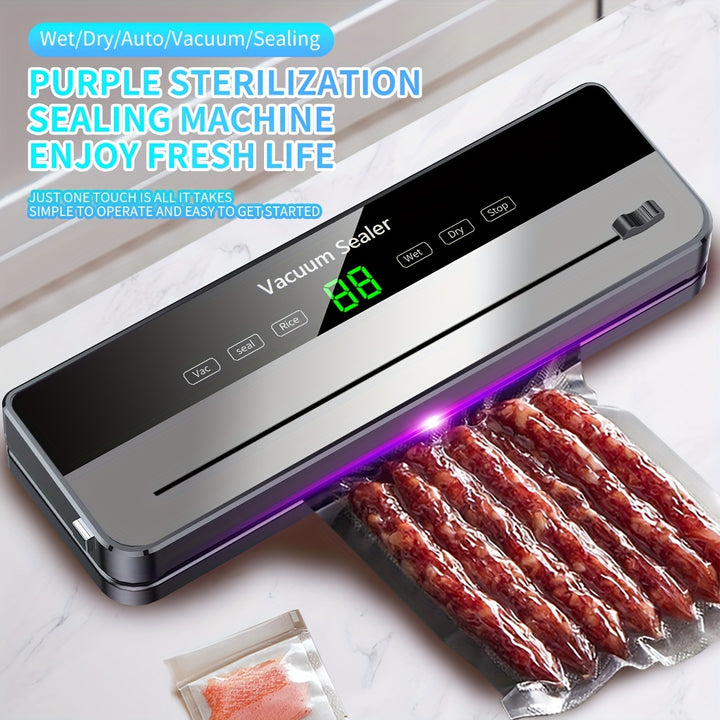 ELFO LARANJA Vacuum Sealer Machine 65KPA for Dry and Wet Food Preservation Automatic Sealing System  KS8S