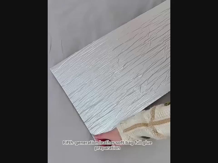 3D Faux Leather Wall PanelsD329