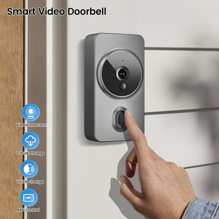 2024 Wireless Smart Doorbell NoDrill App Control No Battery IncludedR58N