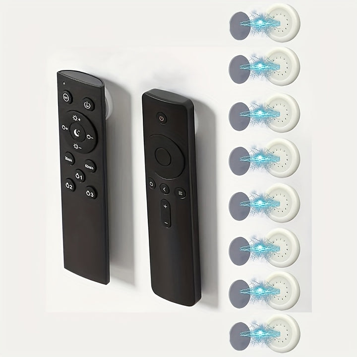 8pcs EasyInstall Magnetic Wall Hooks For Remote Controls  No Drilling Required Perfect For Routers Air Conditioners  Tv Remotes