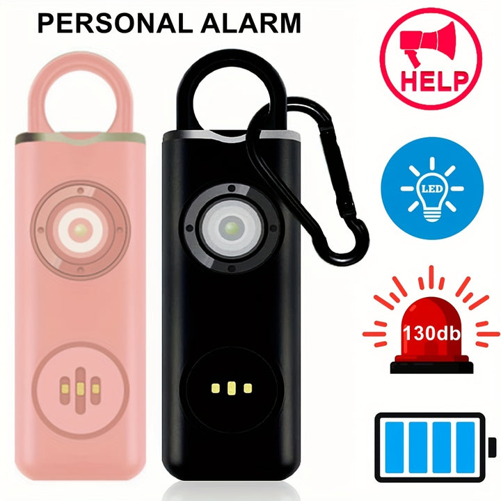 Personal Safety Alarm 130dB Siren with SOS LED Light Keychain  TJRHWG7