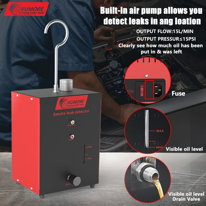 KUMORE KMC01 Smoke Leak Detector Engine Intake Exhaust Cooling EVAP and Fuel Tank System Leak Detection Tool  100 Quality Assured