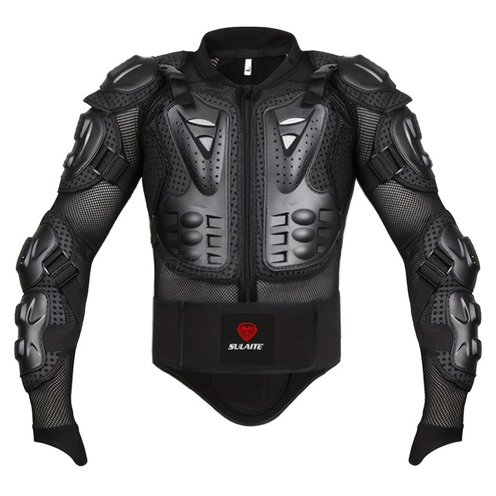 Riding Equipment Racing Jacket For Men Durable Riding Body Armor Black  Red