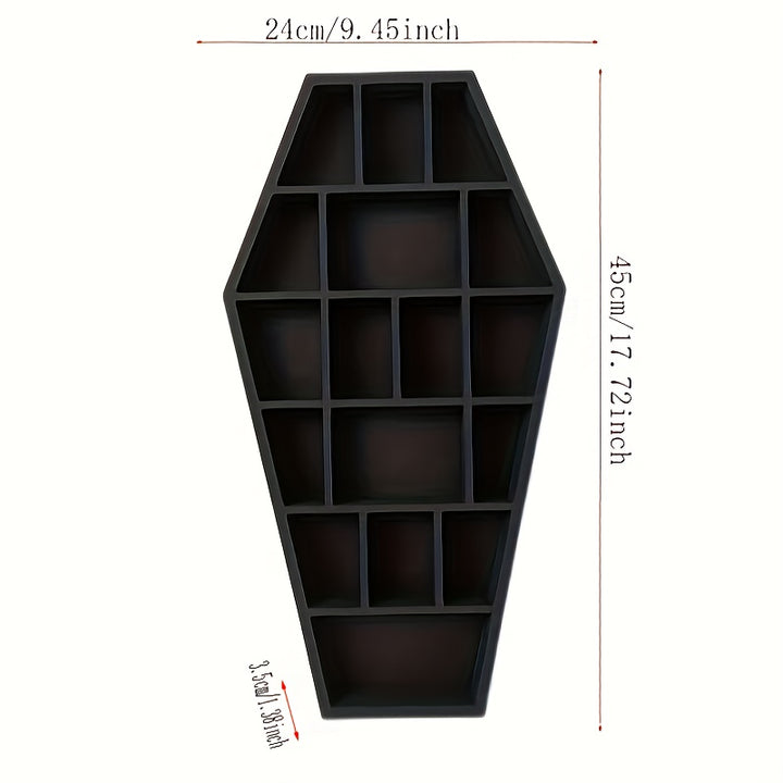 Gothic Style Wooden Crystal Corner Shelf Decorative WallMounted Display  OQK2