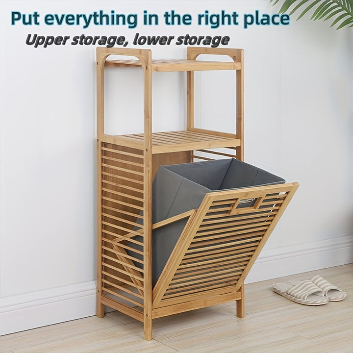 Elegant Bamboo 3Tier Laundry Organizer  VWN2