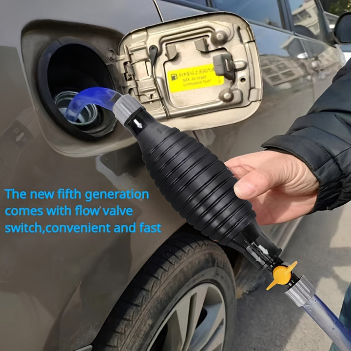 Allnew Fifth Generation Universal With Builtin Valve Switch Manual Car Oil Suction Device Car Fuel Pump Manual Oil Suction Pipe Portable Manual Car Fuel Delivery Pump Suitable For Cars Boats Yachts Motorcycles Gasoline Gasoline Diesel
