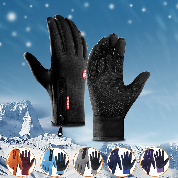 Mens Winter Cycling Gloves  Touchscreen Warm  WindproofDIL3