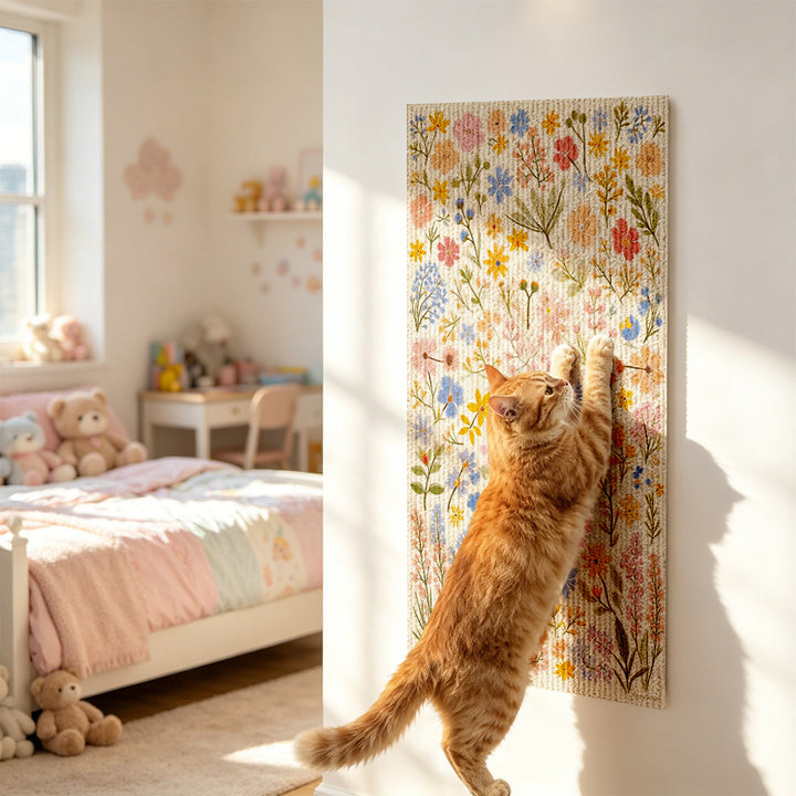 Floral Felt Cat Scratcher Decor  SA82