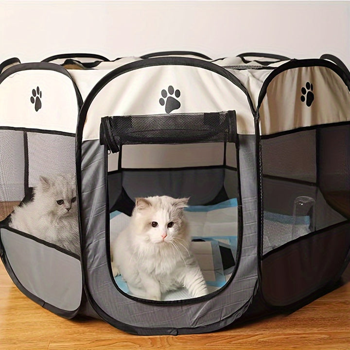 Cozy Pet Birthing Tent  Vintage Style Enclosed Delivery Room For Cats  Dogs Durable Oxford Fabric