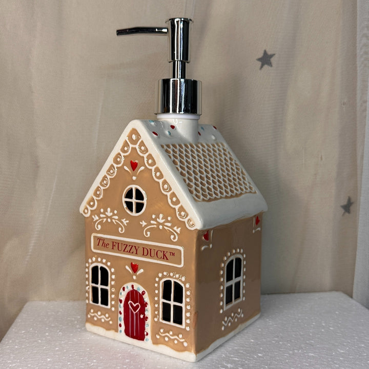 Christmas Gingerbread House Shaped Ceramic Soap Dispenser  DI20