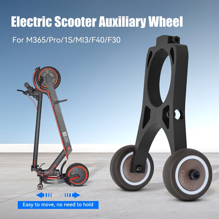 Xiaomi Compatible Aluminum Auxiliary Wheel for Electric Scooters Black  NJ9866