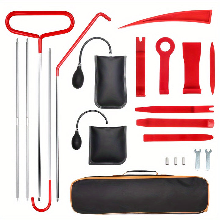 2117pcs Car Repair Tool Kit Portable Automotive Tool Set With Carrying Bag For Cars  Trucks Long Reach Tool Car Emergency Tools Tire Repair Kit Automotive And Household Tool Car Tool Kit