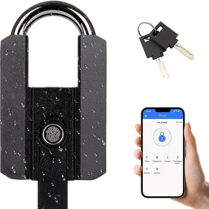 Waterproof Biometric Smart Padlock with App Control  N59Y