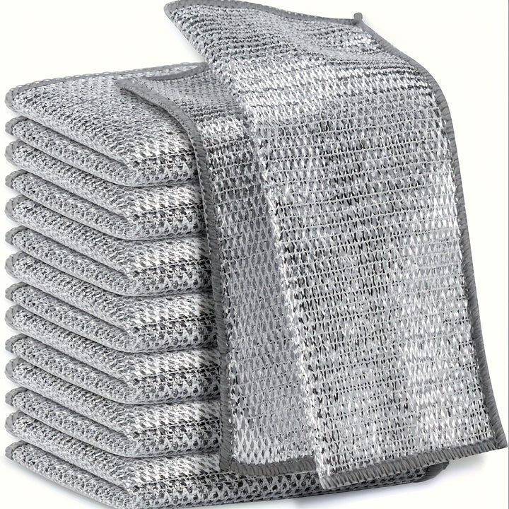 8pcs12pcs16pcs Miracle Cleaning Cloth  Super Durable Mesh Microfiber Set  Easy for Dry and Wet Cleaning  Perfect for Tableware Metal Surfaces etc AntiFouling ScratchFree Kitchen Genius  HighDefinition Magnification