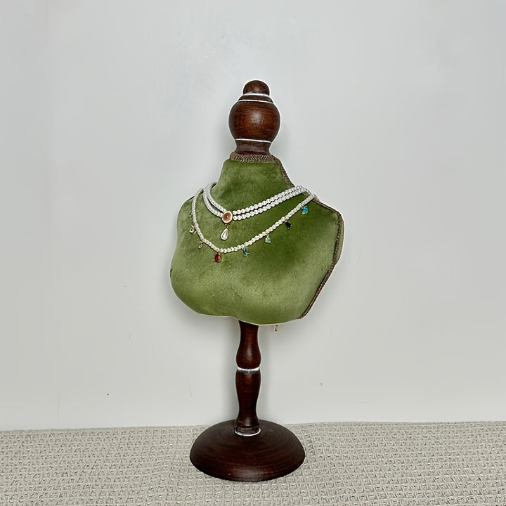 Green Velvet Jewelry Display Bust  SA88