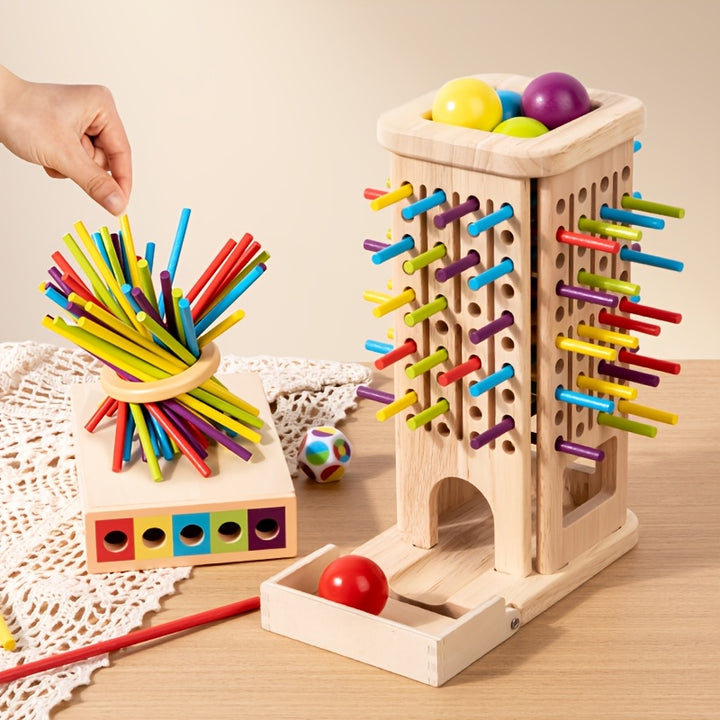 Wood Pisa Tower Balance Game