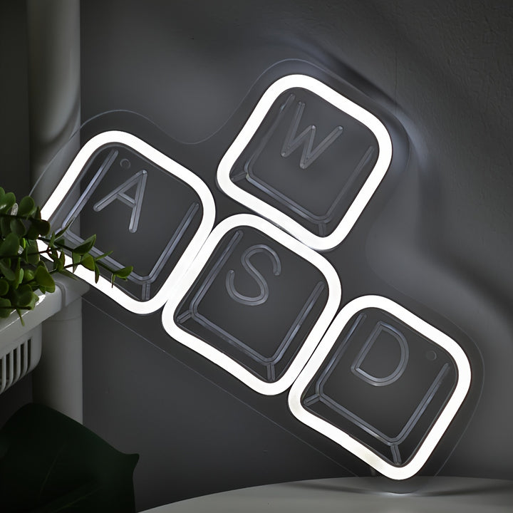 WASD Gaming LED Neon Sign USB Powered  DT9A