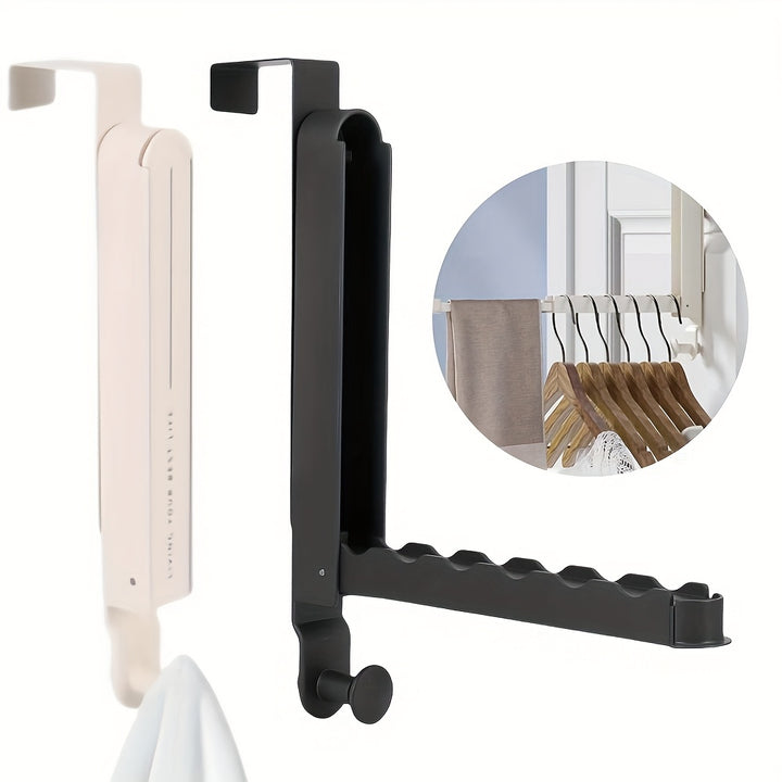 2pcs Foldable Door Hook Clothes RackAML DOOR