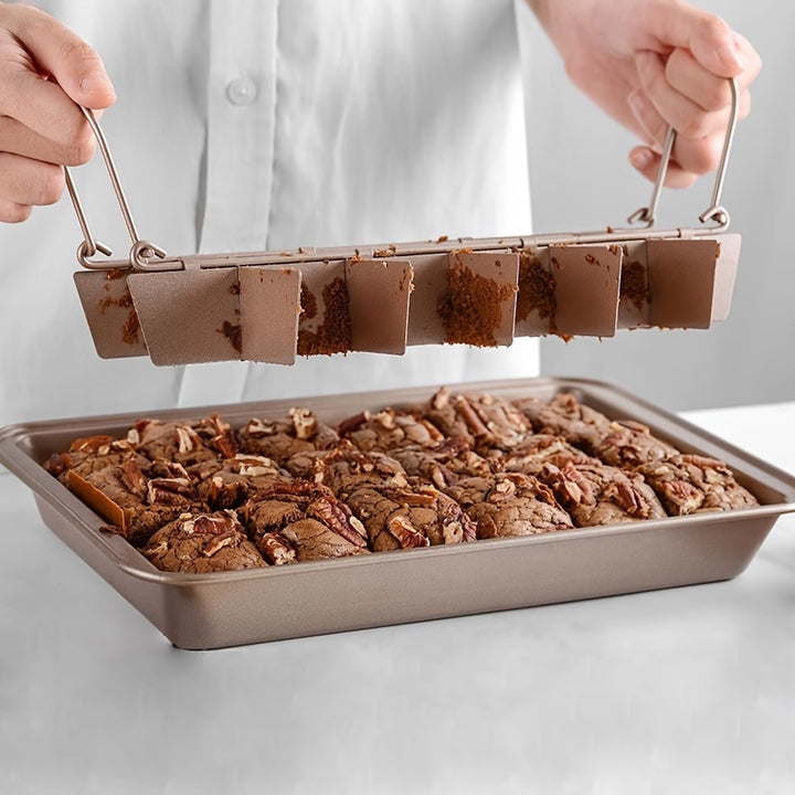 1pc Brownie Cake Pan With Dividers 1951cm X 3099cm 18 Grid Mini Loaf Pan NonStick Square Muffin Pan Blondie BakewareB2ZS