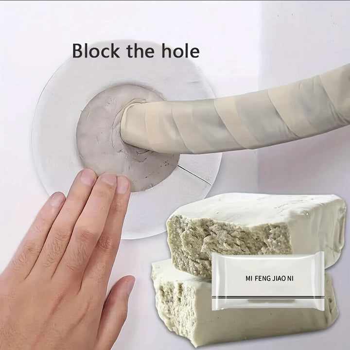 5pcs Waterproof Repair Sealing Clay Mending Mud For Pipe Connection Wall Hole Air Conditioning Hole Repair Home Improvement