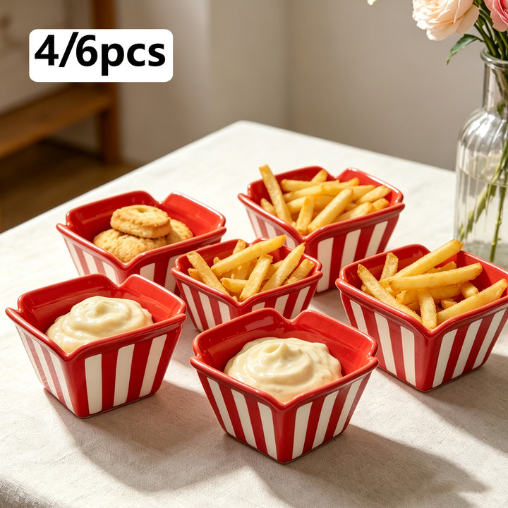 Mini Striped Dipping Bowls  SA46