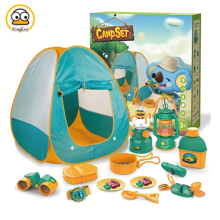 Kids Camping Set With Tent Camping Toys For Kids Indoor Outdoor Pretend Play0HQP
