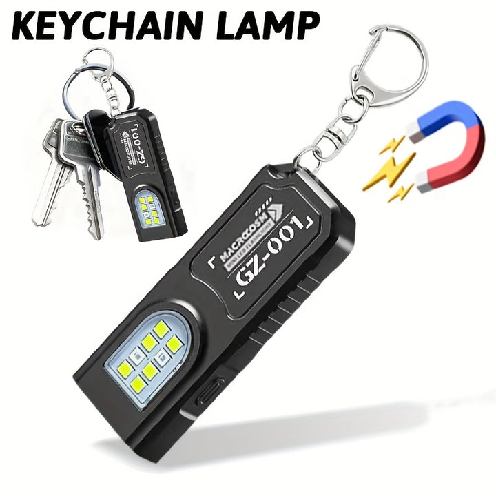 Compact USB Rechargeable Keychain Headlamp  SA29