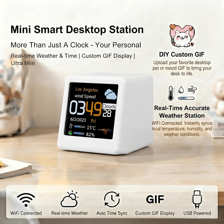 Smart Weather Clock with GIF Display