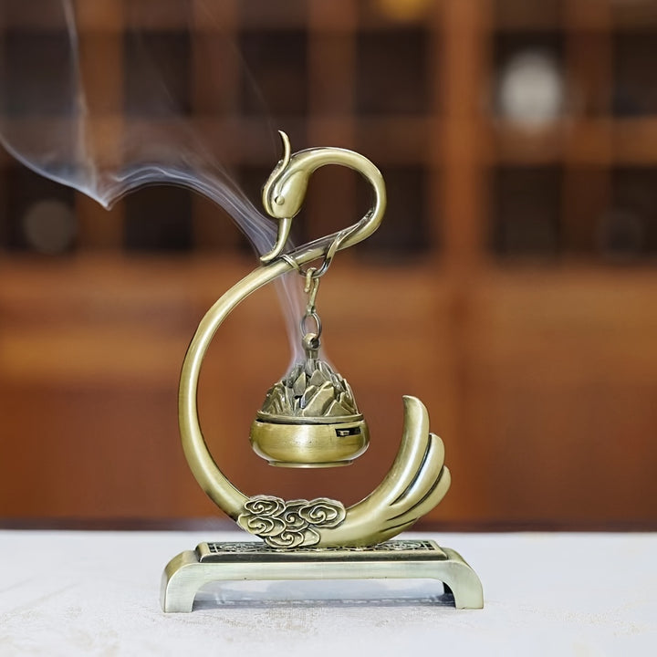 1pc Swan Censer Made Of Zinc Alloy Swan In Chinese Tradition Means Longevity And Good Luck Suitable For Yoga Studio Suitable For Camping Garden Courtyard Classic Candlelight Dinner Props Gifts
