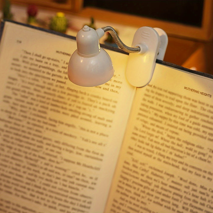 Mini Portable EyeProtecting Clip Book Light LED Warm Light Night Reading Light  LKI9