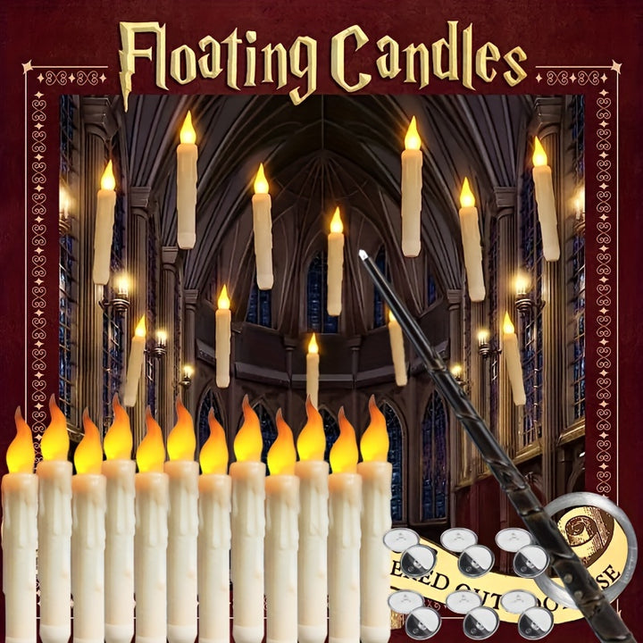  Flameless Flickering Warm Light LED Floating Candles Wands  DMK2